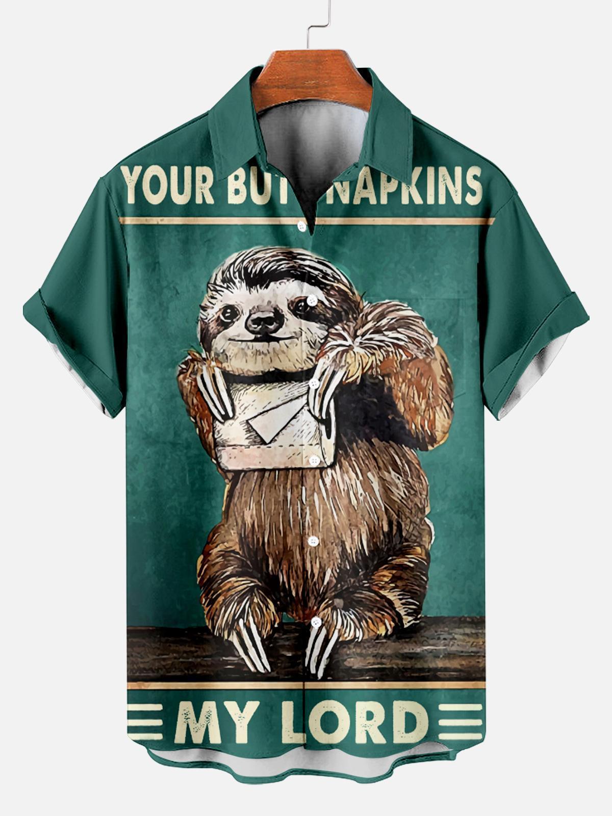 Retro Poster Men's Short Sleeve Shirt