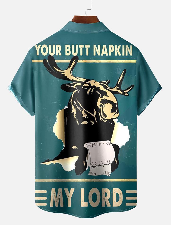 Retro Poster Men's Short Sleeve Shirt