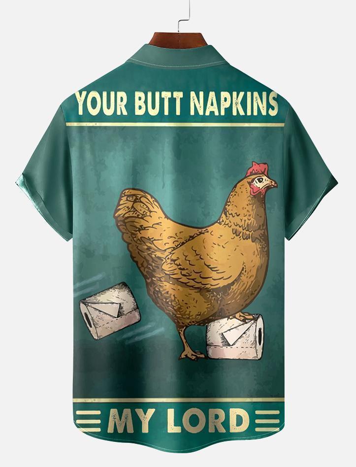 Retro Poster Men's Short Sleeve Shirt