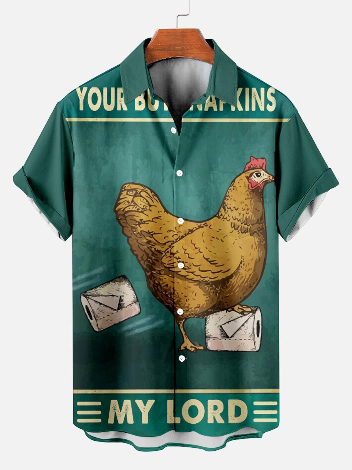 Retro Poster Men's Short Sleeve Shirt