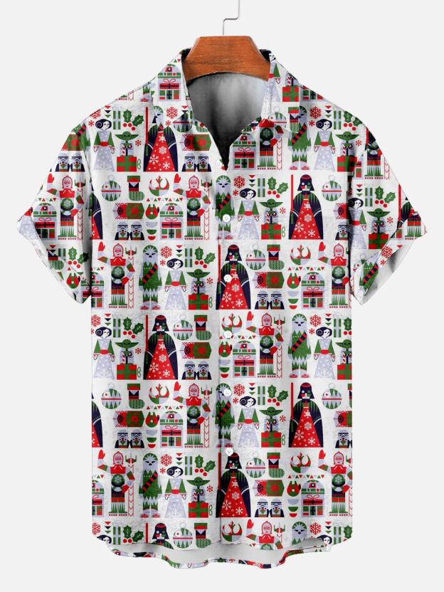 [Copy]Men's Vintage Witch Oil Painting Art Halloween Short Sleeve Shirt