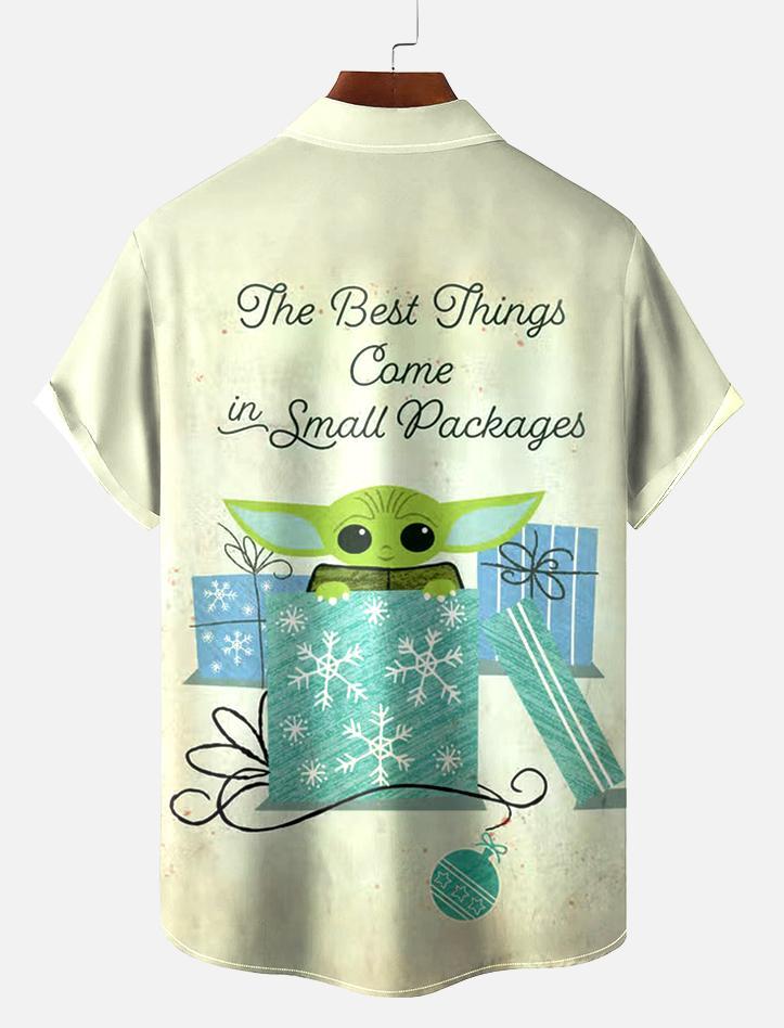 Men's Christmas Printed Short Sleeve Shirt