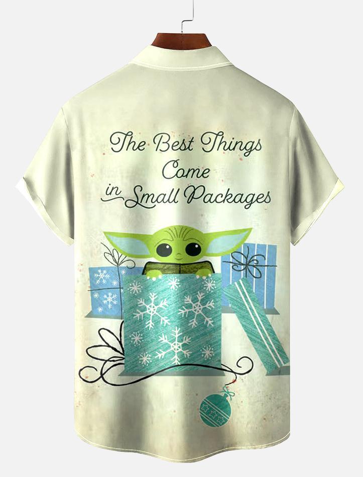 Men's Christmas Printed Short Sleeve Shirt