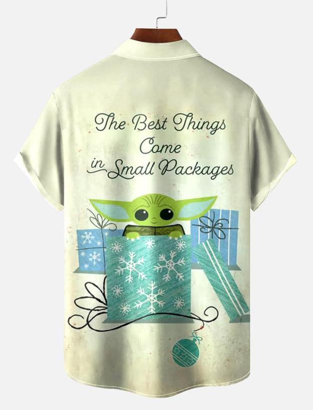 Men's Christmas Printed Short Sleeve Shirt