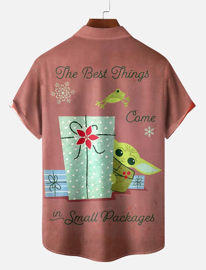 Men's Christmas Printed Short Sleeve Shirt