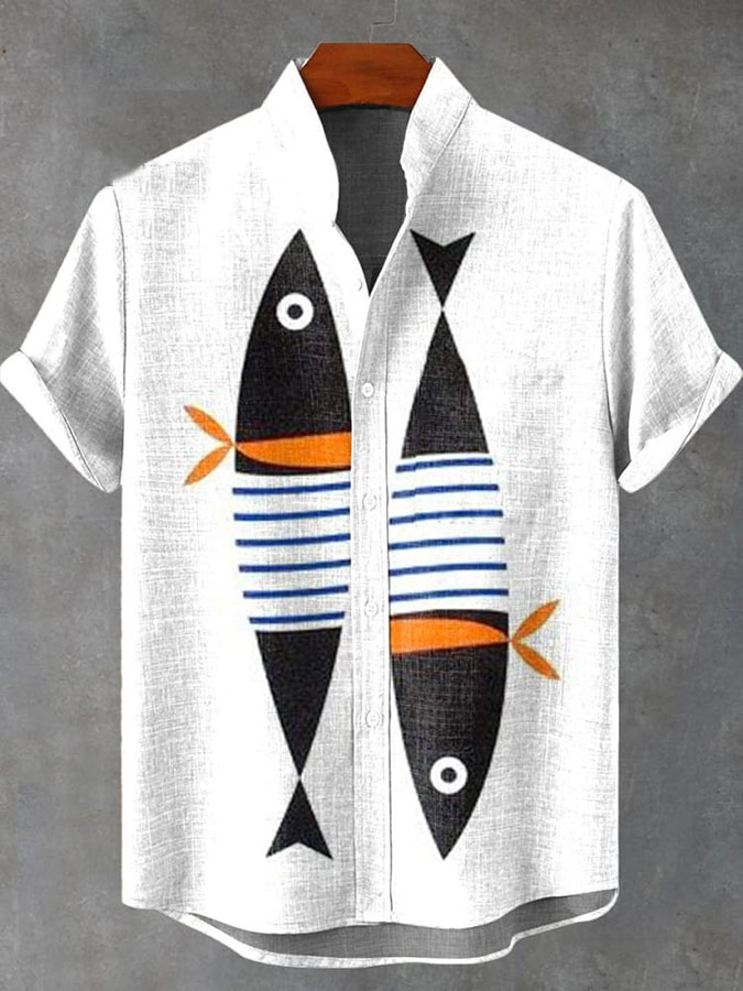 Ocean Creature Graphic Short Sleeve Shirt