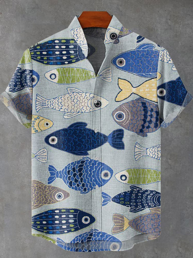 Ocean Creature Graphic Short Sleeve Shirt