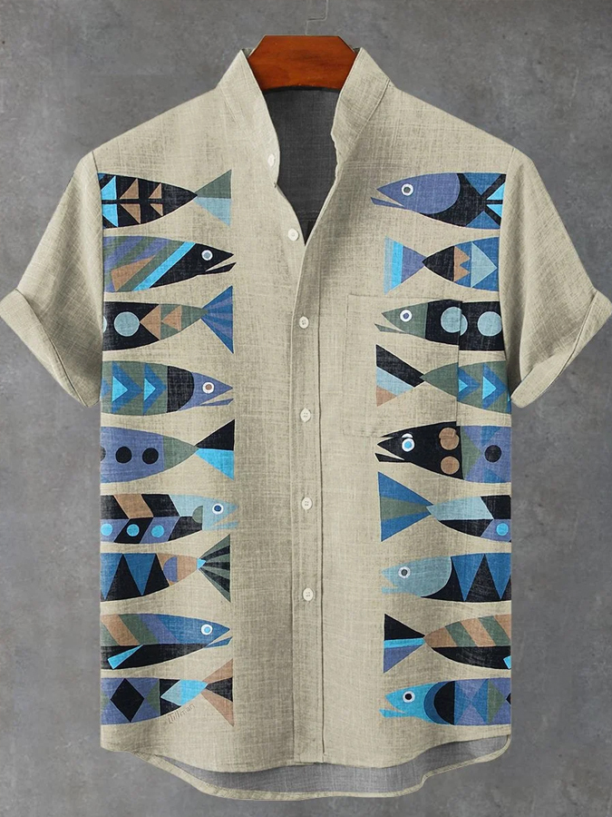 Ocean Creature Graphic Short Sleeve Shirt