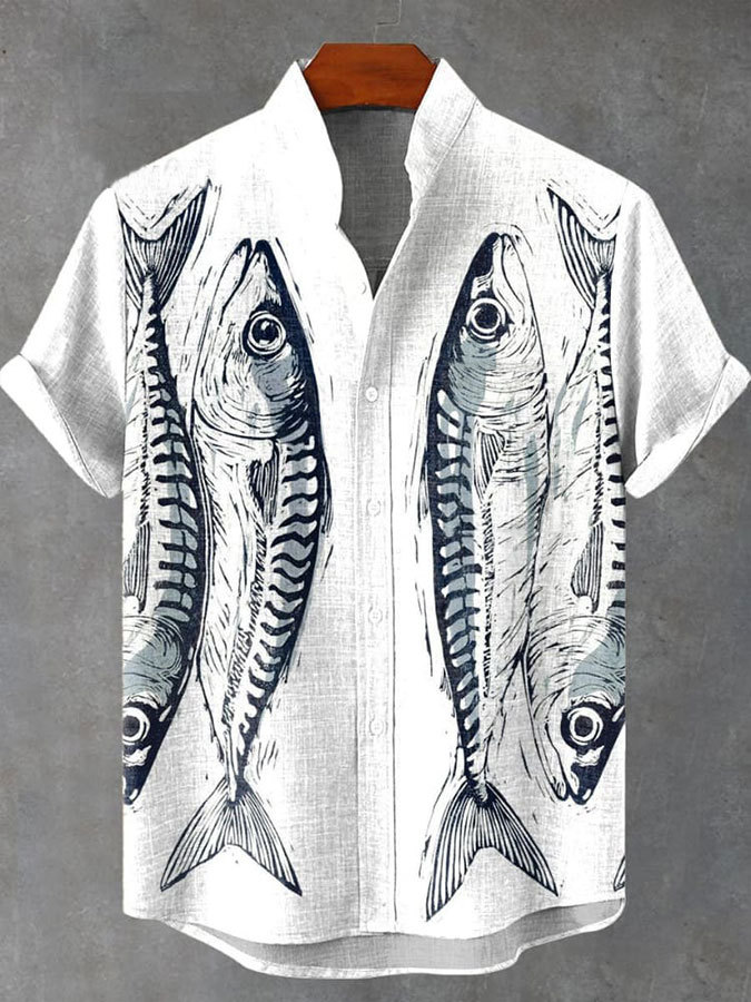 Ocean Creature Graphic Short Sleeve Shirt