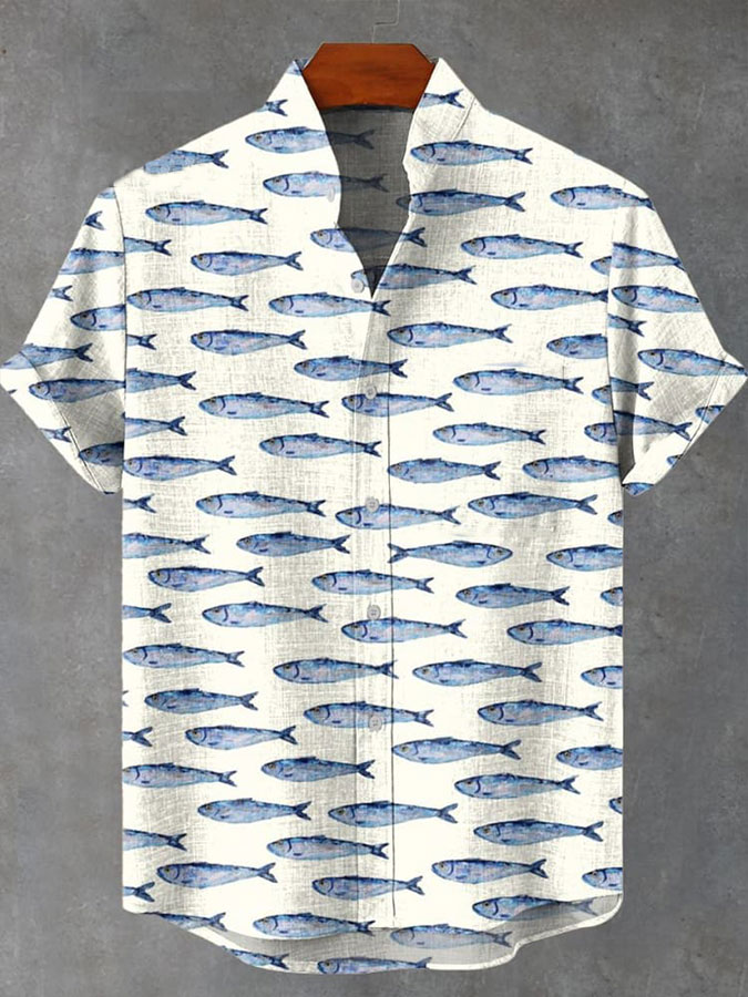 Ocean Creature Graphic Short Sleeve Shirt