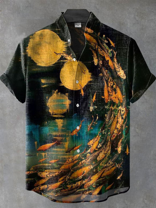 Ocean Creature Graphic Short Sleeve Shirt