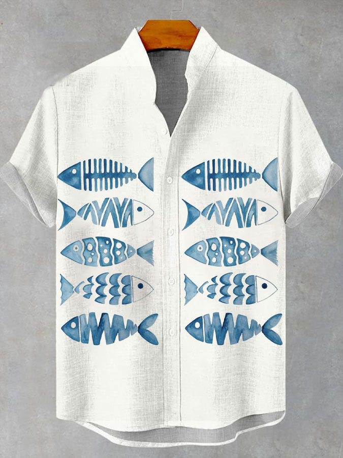 Ocean Creature Graphic Short Sleeve Shirt