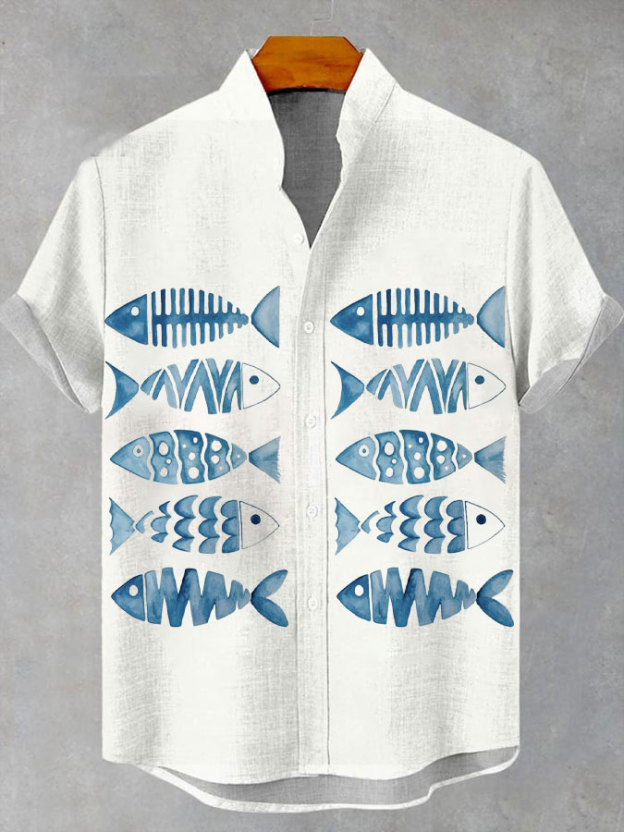 Ocean Creature Graphic Short Sleeve Shirt