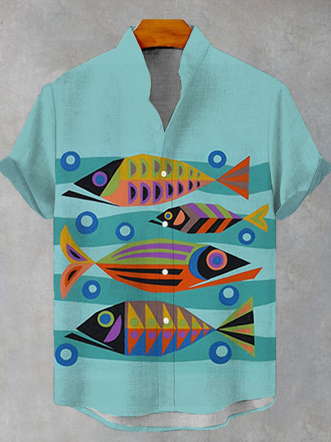 Ocean Creature Graphic Short Sleeve Shirt
