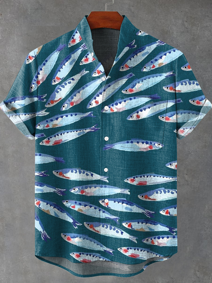 Ocean Creature Graphic Short Sleeve Shirt