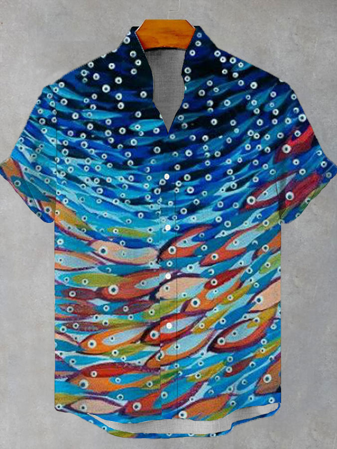 Ocean Creature Graphic Short Sleeve Shirt