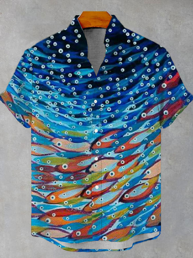 Ocean Creature Graphic Short Sleeve Shirt