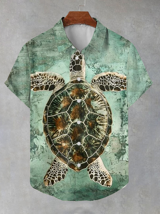 Ocean Creature Graphic Short Sleeve Shirt