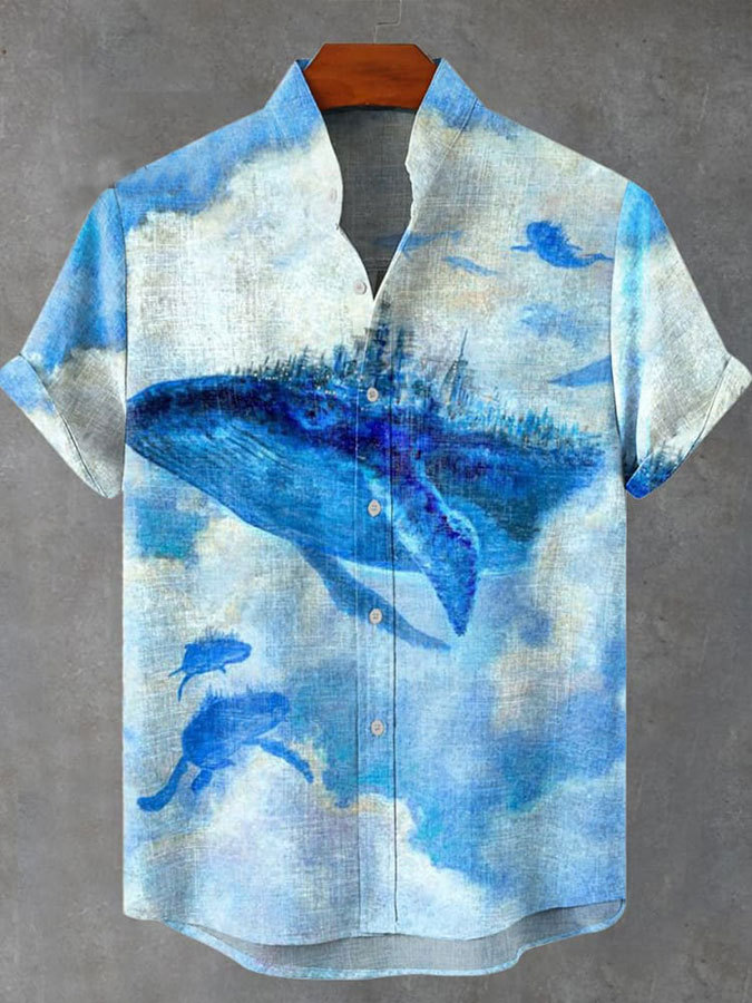 Ocean Creature Graphic Short Sleeve Shirt