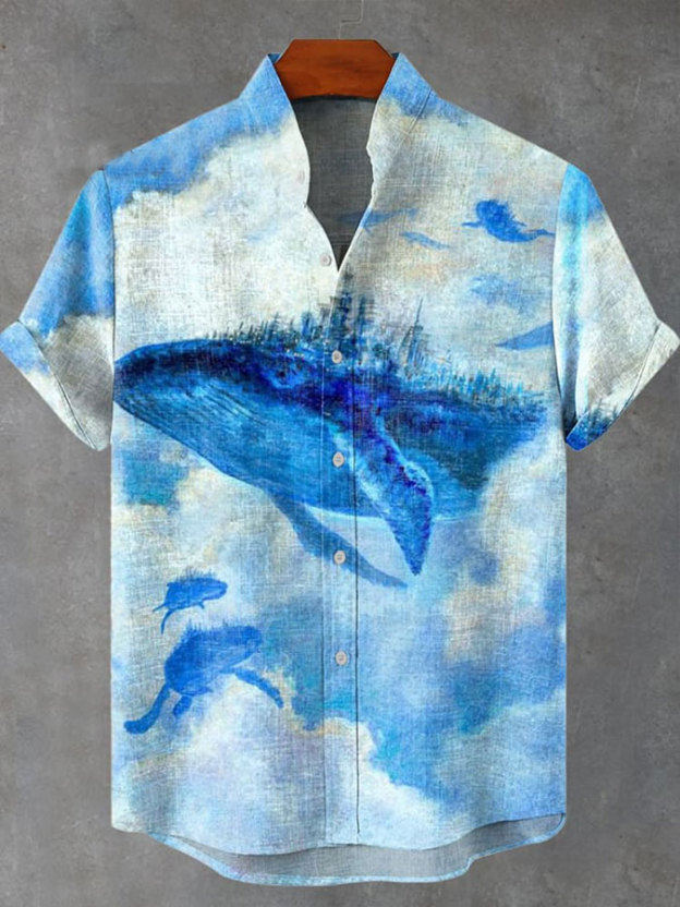 Ocean Creature Graphic Short Sleeve Shirt