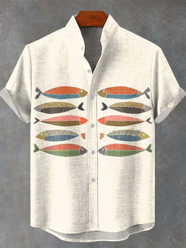 Ocean Creature Graphic Short Sleeve Shirt