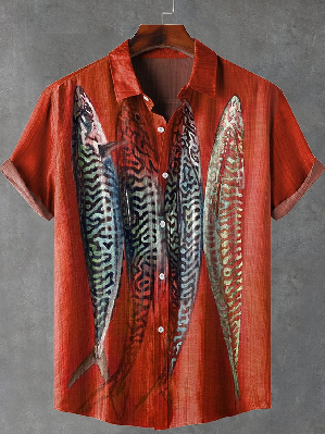 Ocean Creature Graphic Short Sleeve Shirt