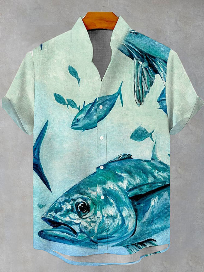 Ocean Creature Graphic Short Sleeve Shirt
