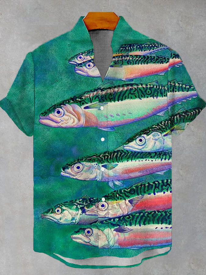 Ocean Creature Graphic Short Sleeve Shirt