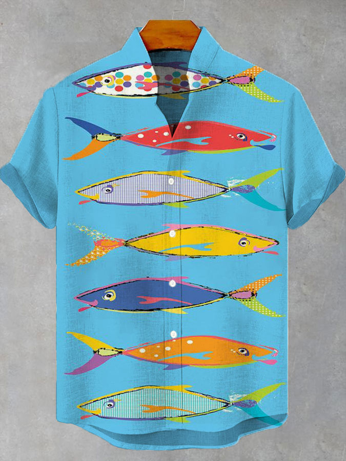 Ocean Creature Graphic Short Sleeve Shirt