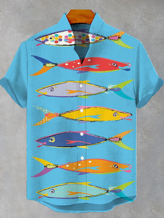 Ocean Creature Graphic Short Sleeve Shirt