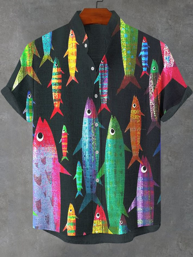 Ocean Creature Graphic Short Sleeve Shirt