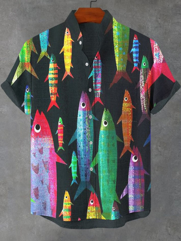 Ocean Creature Graphic Short Sleeve Shirt