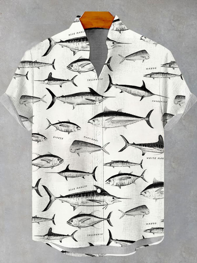 Ocean Creature Graphic Short Sleeve Shirt