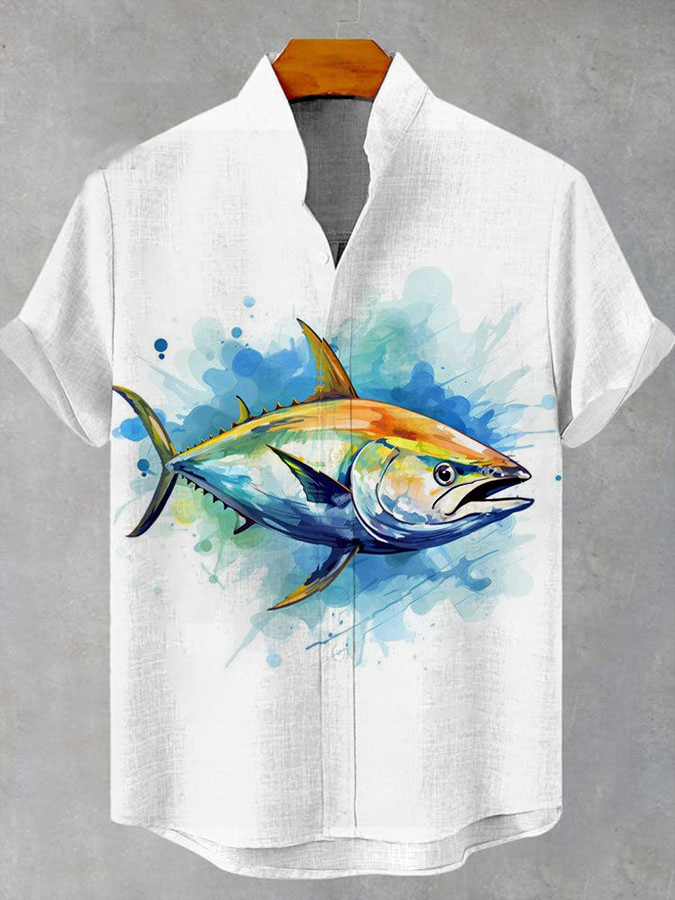 Ocean Creature Graphic Short Sleeve Shirt