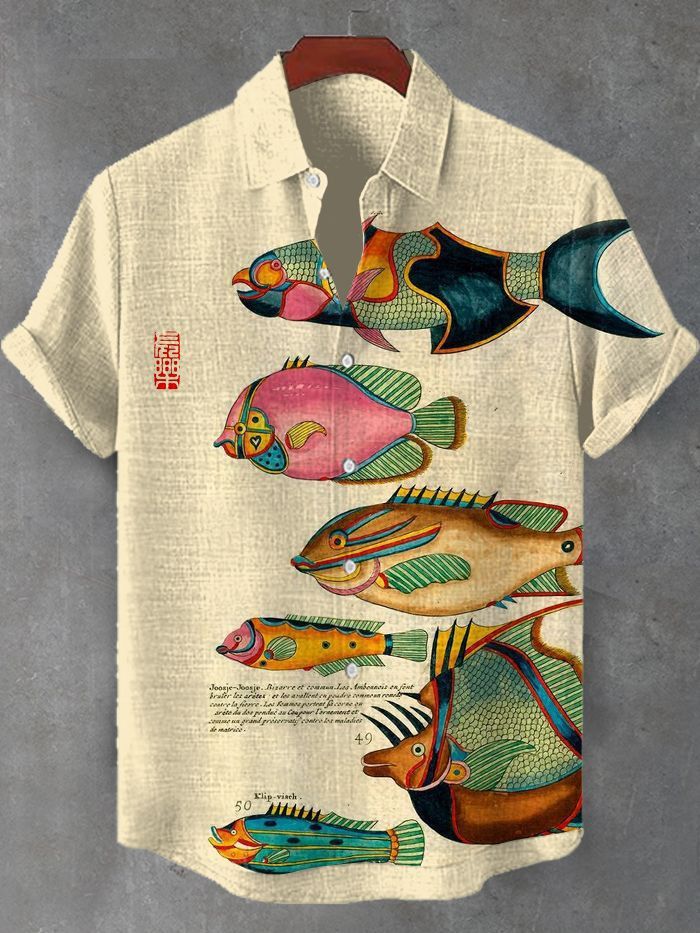 Ocean Creature Graphic Short Sleeve Shirt