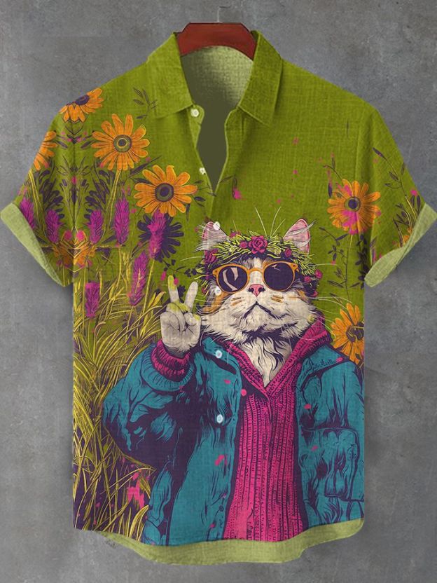 [Copy][Copy][Copy][Copy][Copy][Copy][Copy][Copy]animal graphic short sleeve shirt