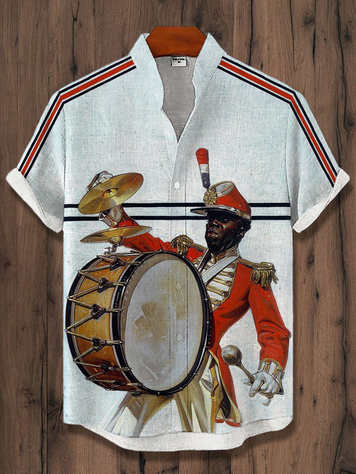 Men's Musical Art Casual Short Sleeve Shirt