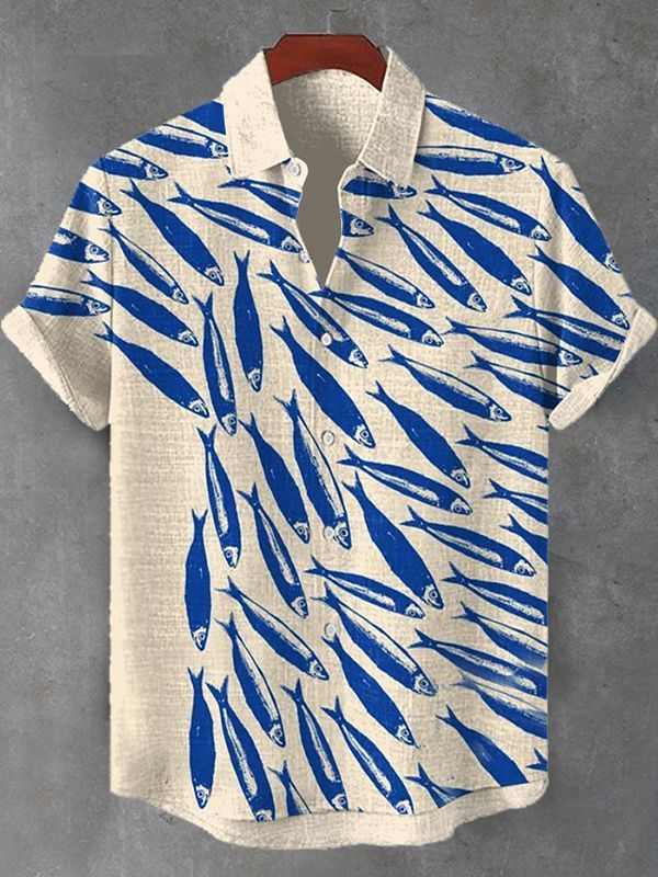 Ocean Creature Graphic Short Sleeve Shirt