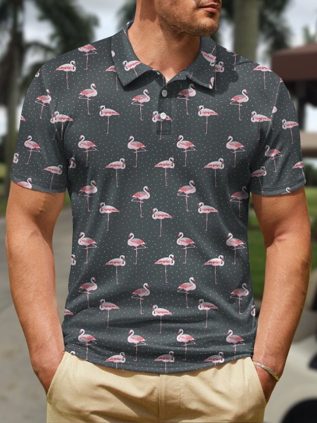 Golf Polo Simple Short Sleeve Lapel POLO Shirt