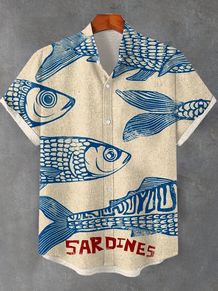 Ocean Creature Graphic Short Sleeve Shirt