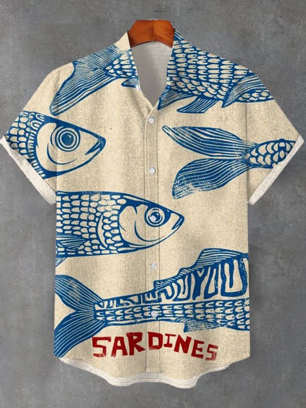 Ocean Creature Graphic Short Sleeve Shirt