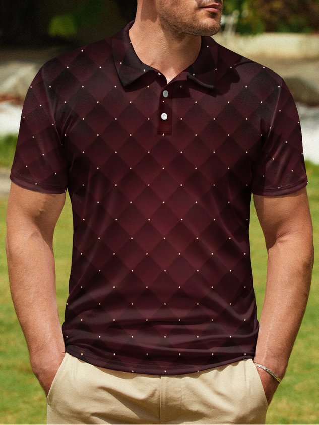 Golf Polo Simple Short Sleeve Lapel POLO Shirt