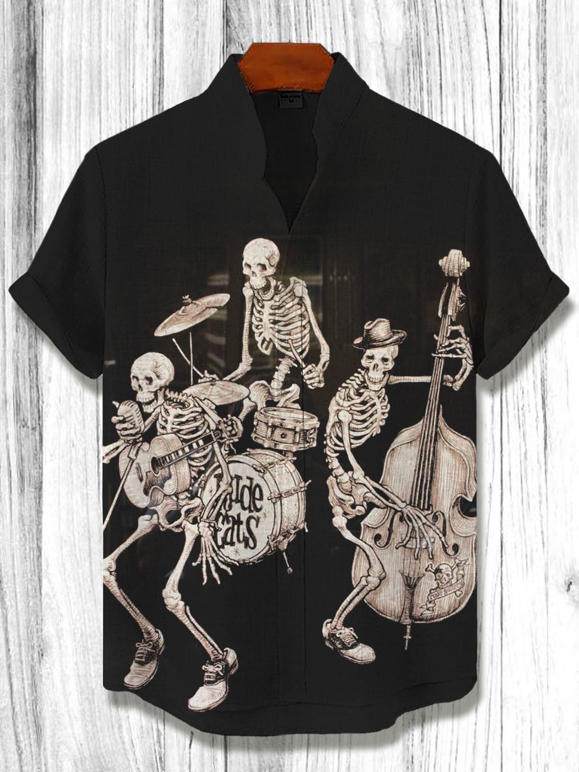 Men's Musical Art Casual Short Sleeve Shirt