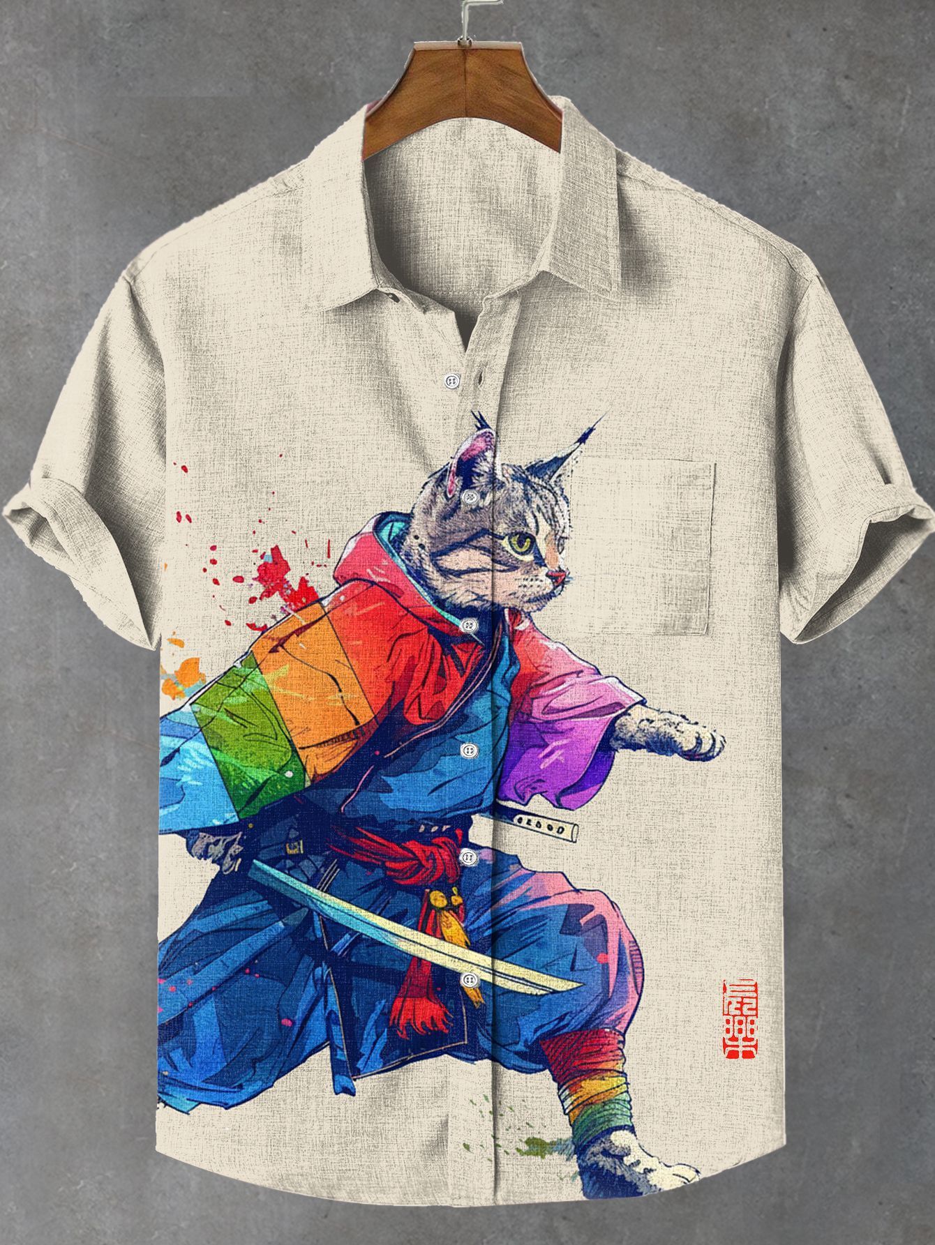 [Copy][Copy][Copy][Copy]animal graphic short sleeve shirt