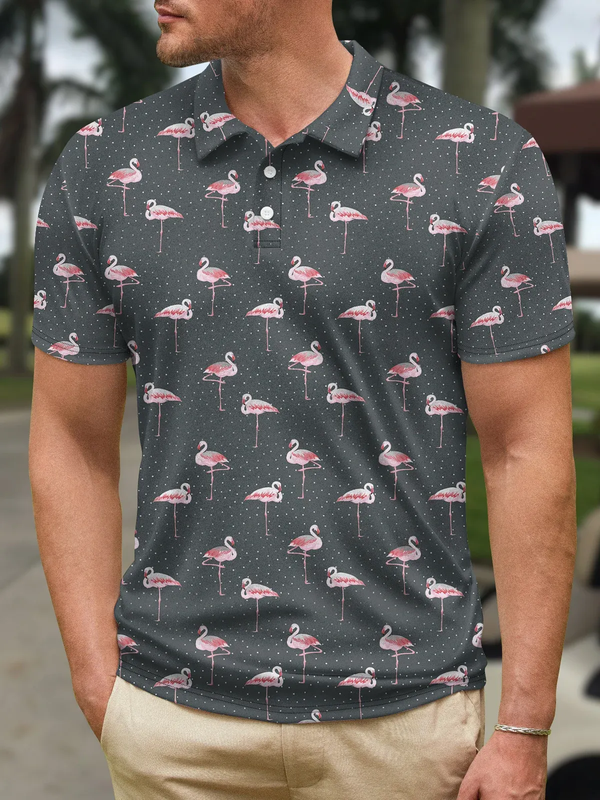 Golf Polo Simple Short Sleeve Lapel POLO Shirt