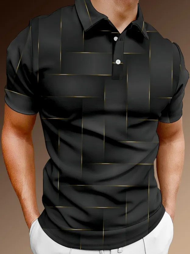 Golf Polo Simple Short Sleeve Lapel POLO Shirt