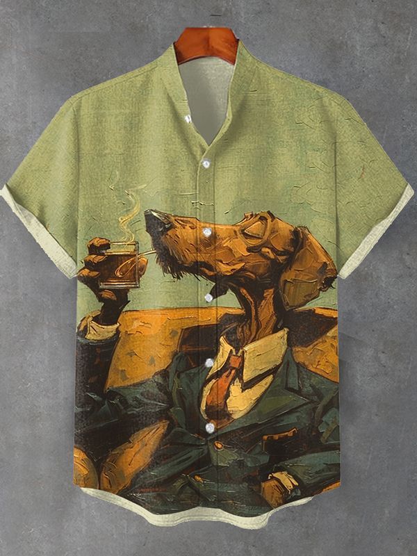 Animal Graphic Short Sleeve Shirt