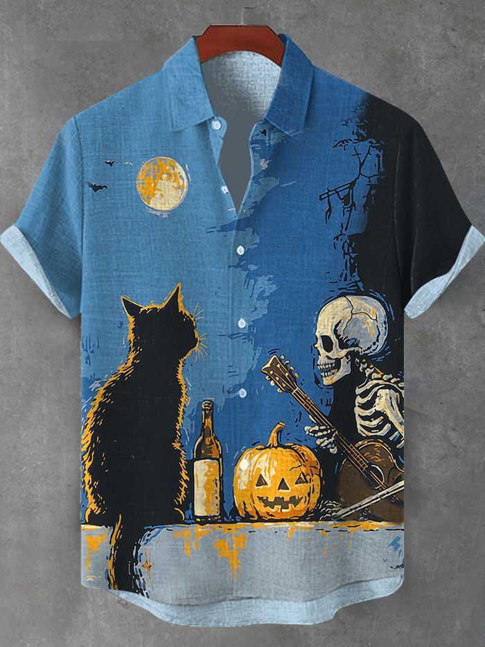 Men's Animal Graphic Art Print Shirt