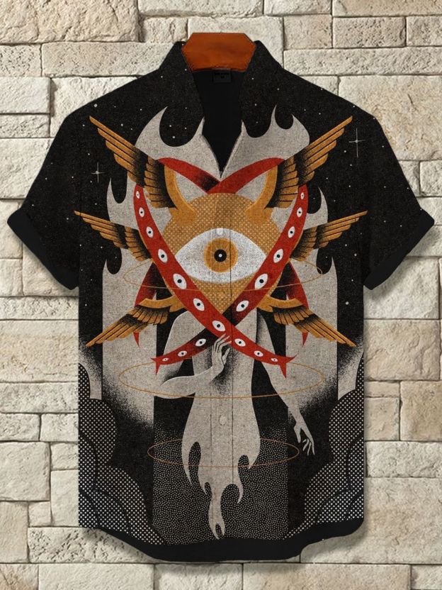 Ocean Creature Graphic Short Sleeve Shirt