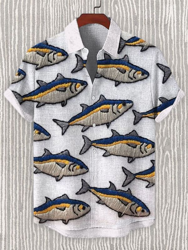 Ocean Creature Graphic Short Sleeve Shirt